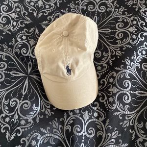Mens  tan polo hat